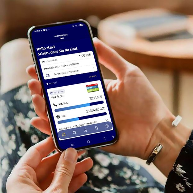 Handy mit geöffneter HoT APP