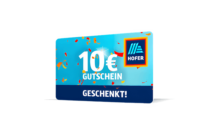 HOFER 10 EUR Einkaufsgutschein