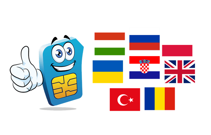 HoT Maskottchen mit Landesflaggen